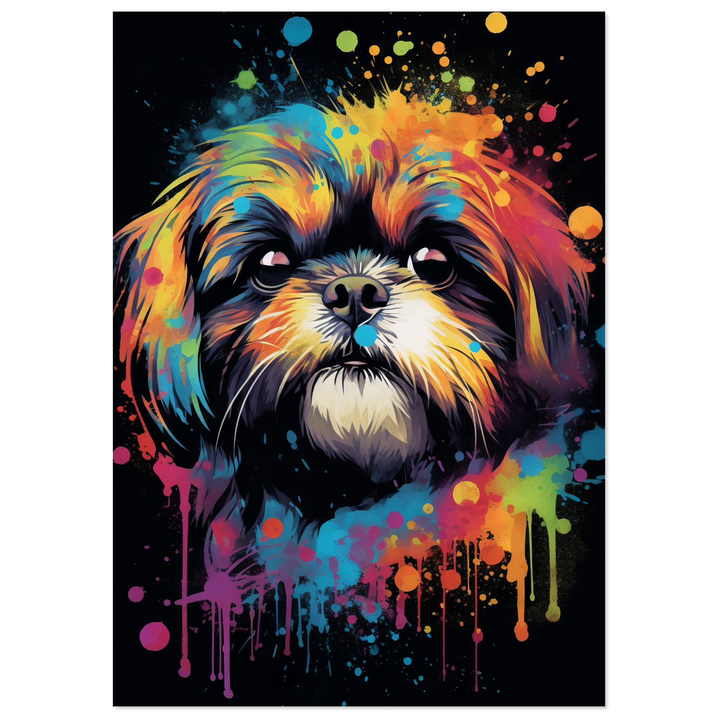 Hund Shih Tzu Pop-Art (DOG20)