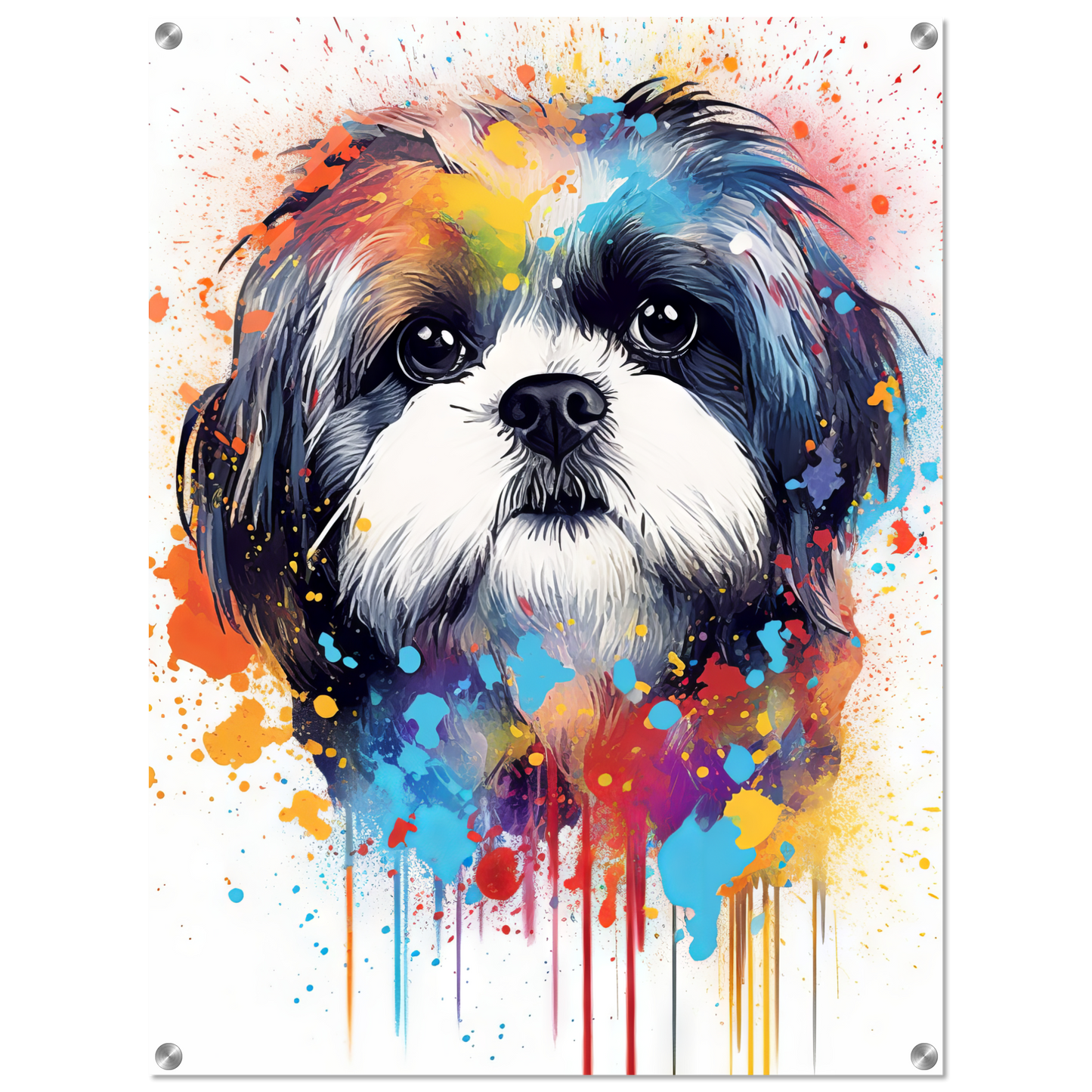 Hund Shih Tzu Pop-Art (DOG21)