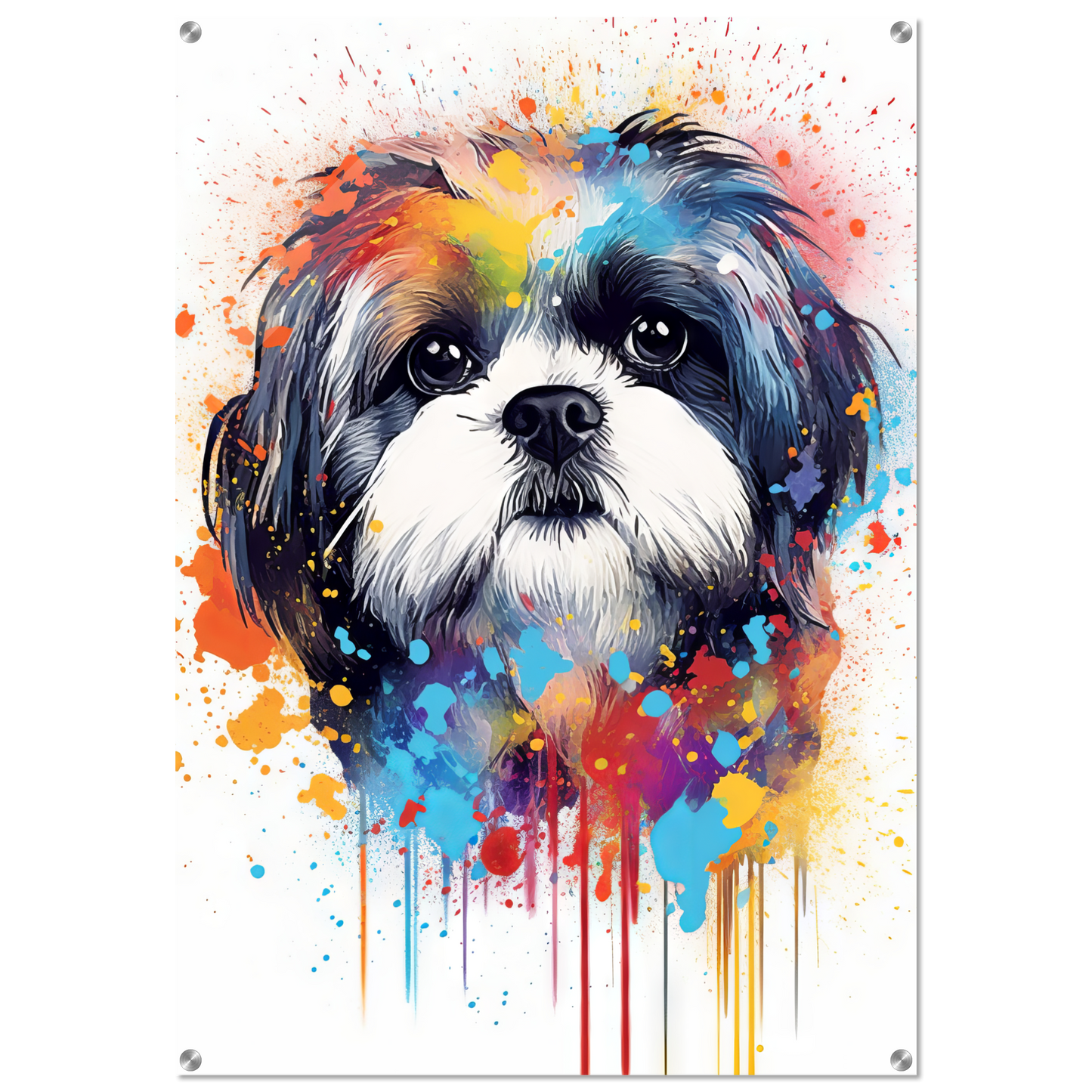 Hund Shih Tzu Pop-Art (DOG21)