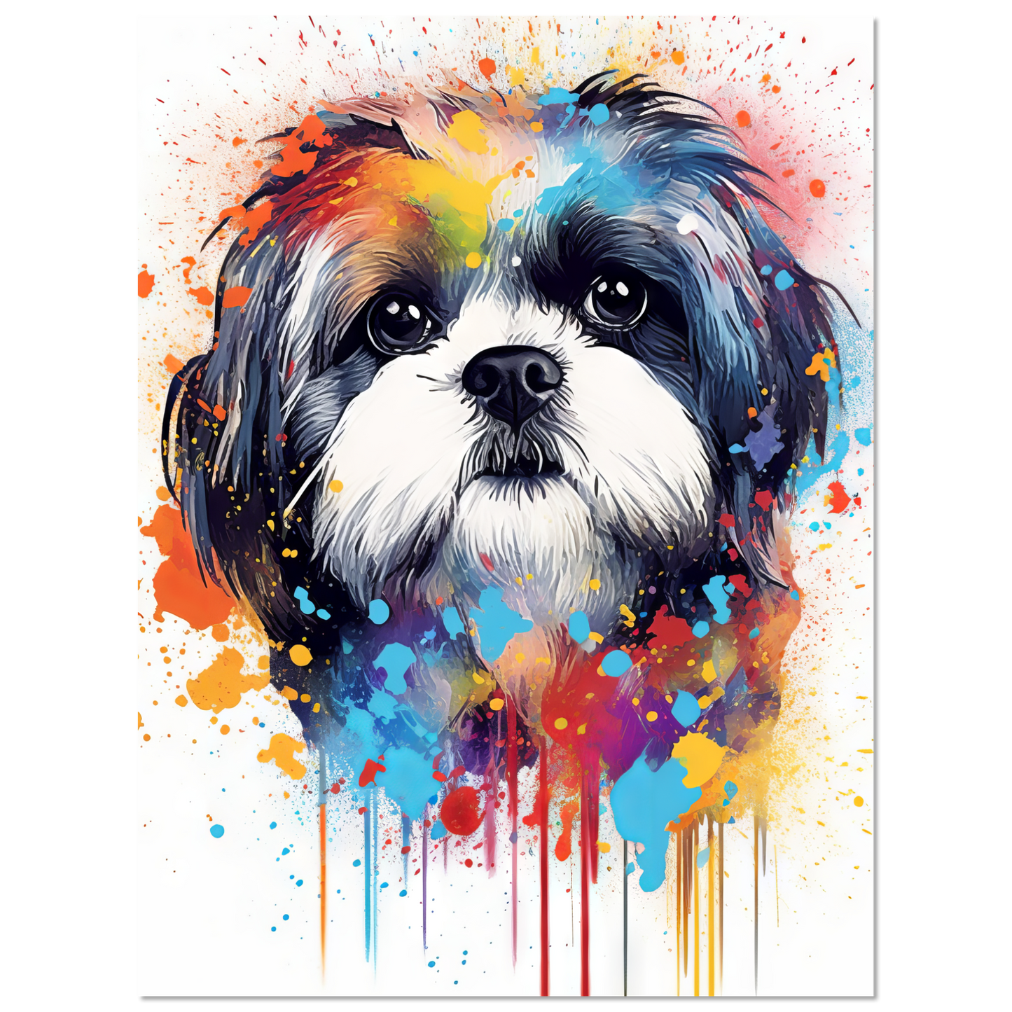 Hund Shih Tzu Pop-Art (DOG21)