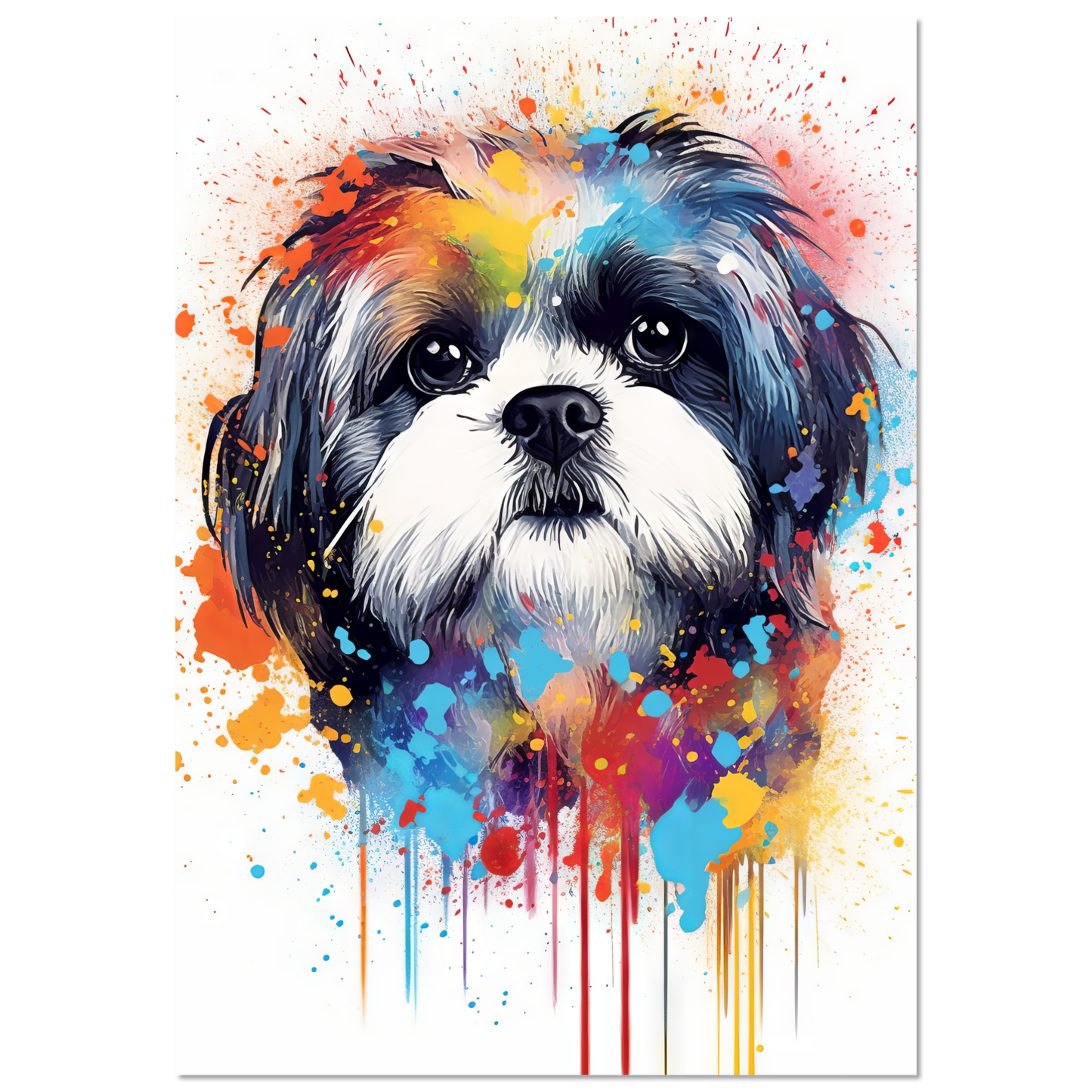 Hund Shih Tzu Pop-Art (DOG21)