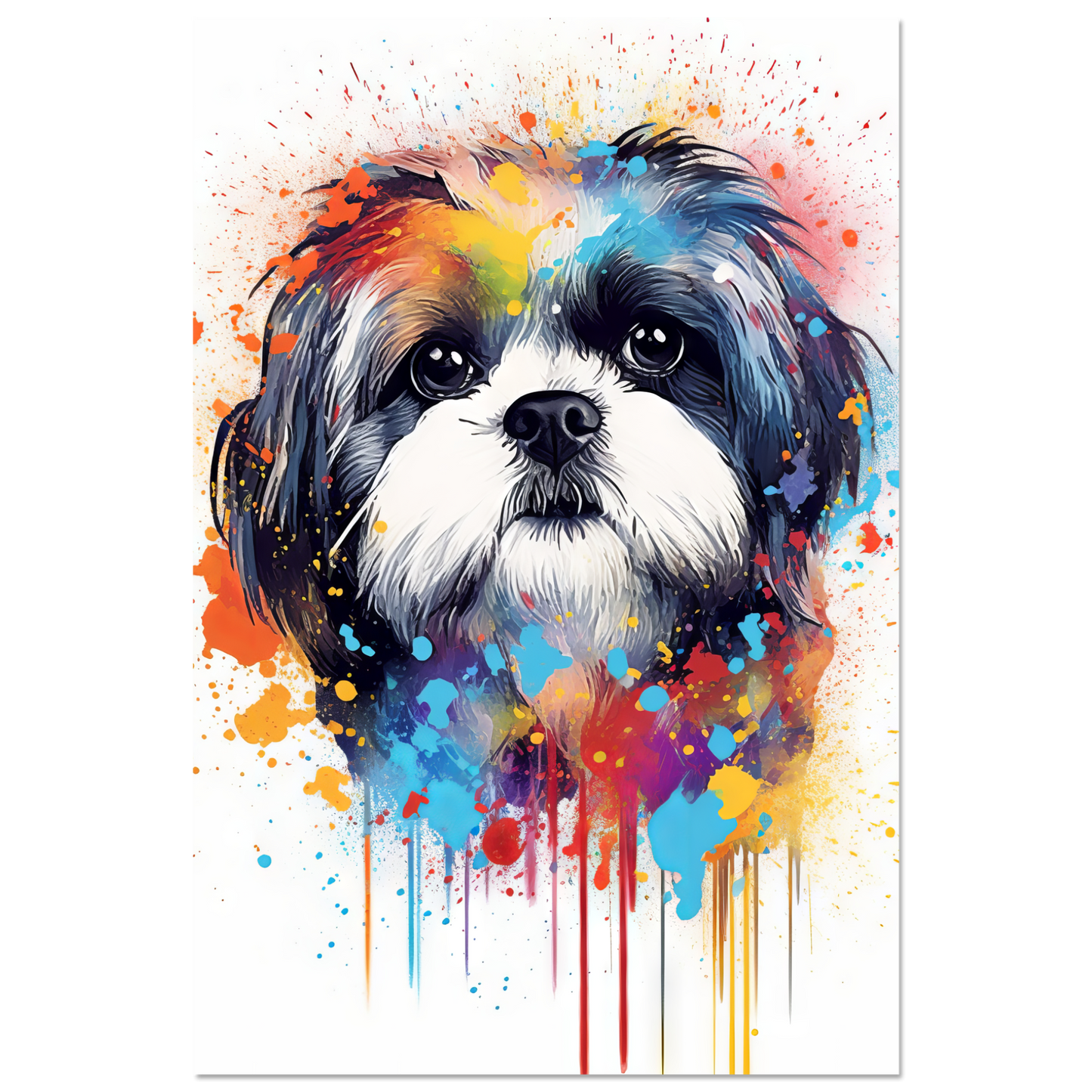 Hund Shih Tzu Pop-Art (DOG21)