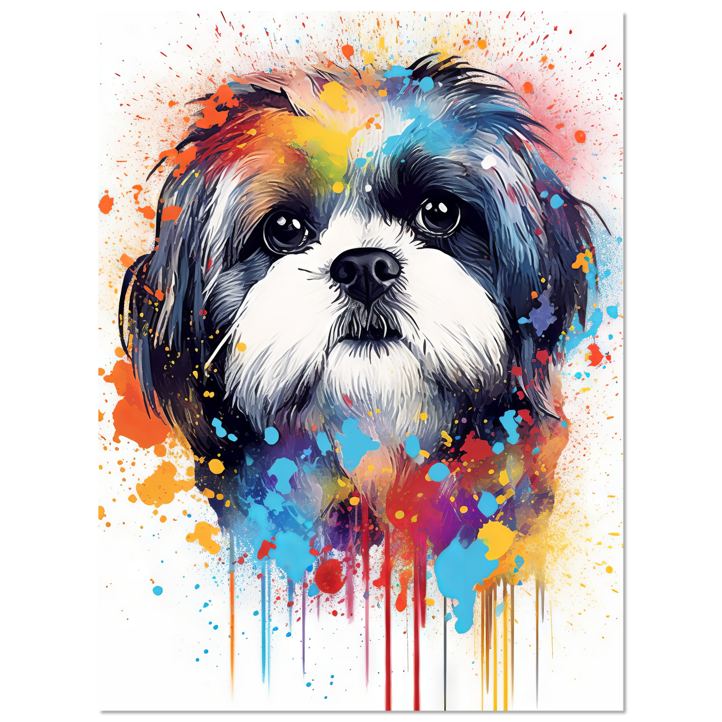 Hund Shih Tzu Pop-Art (DOG21)