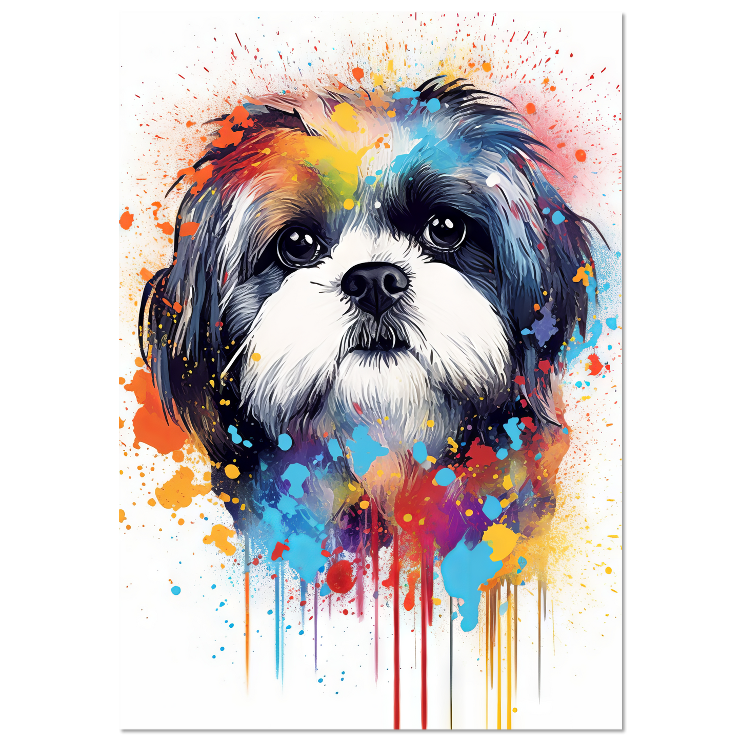 Hund Shih Tzu Pop-Art (DOG21)