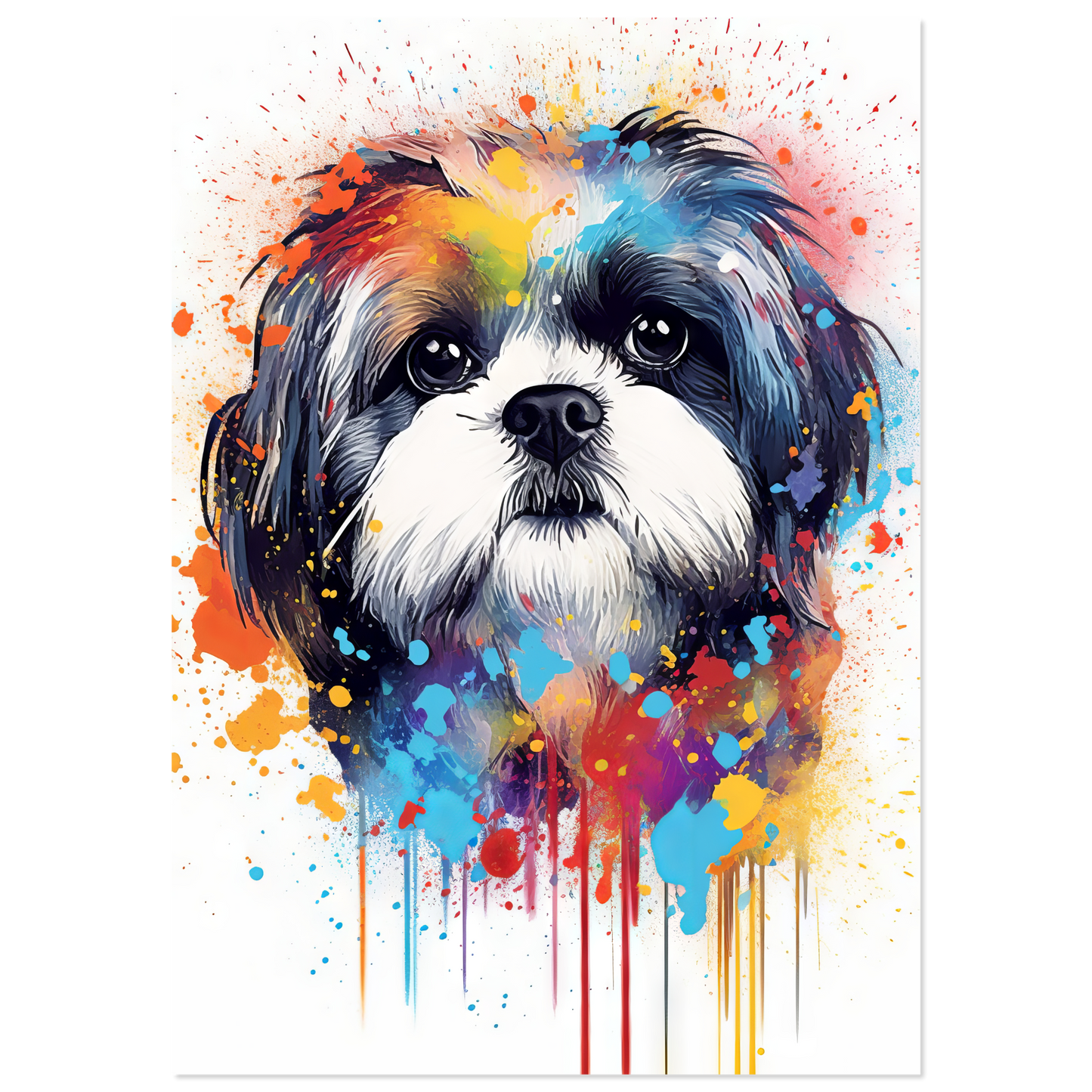 Hund Shih Tzu Pop-Art (DOG21)