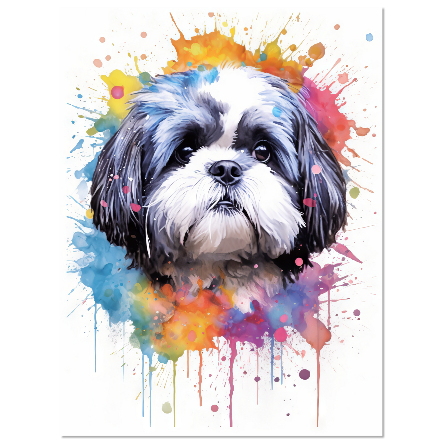 Hund Shih Tzu Pop-Art (DOG22)
