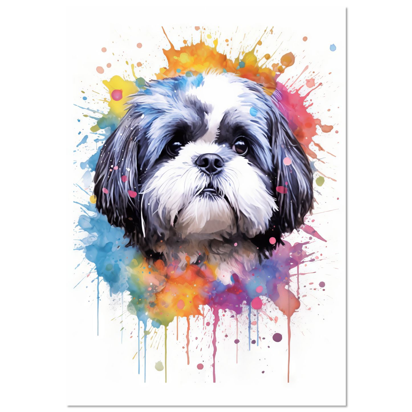 Hund Shih Tzu Pop-Art (DOG22)