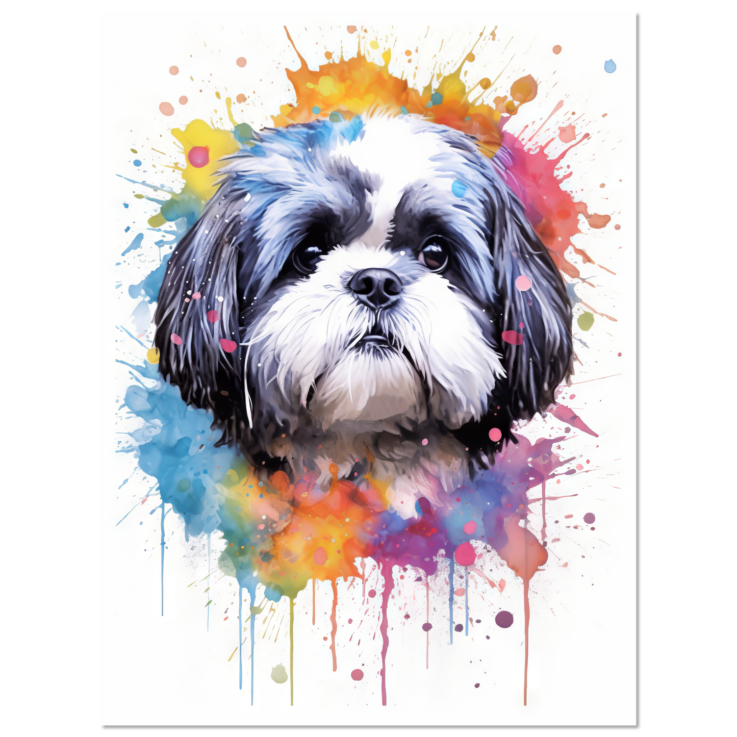 Hund Shih Tzu Pop-Art (DOG22)