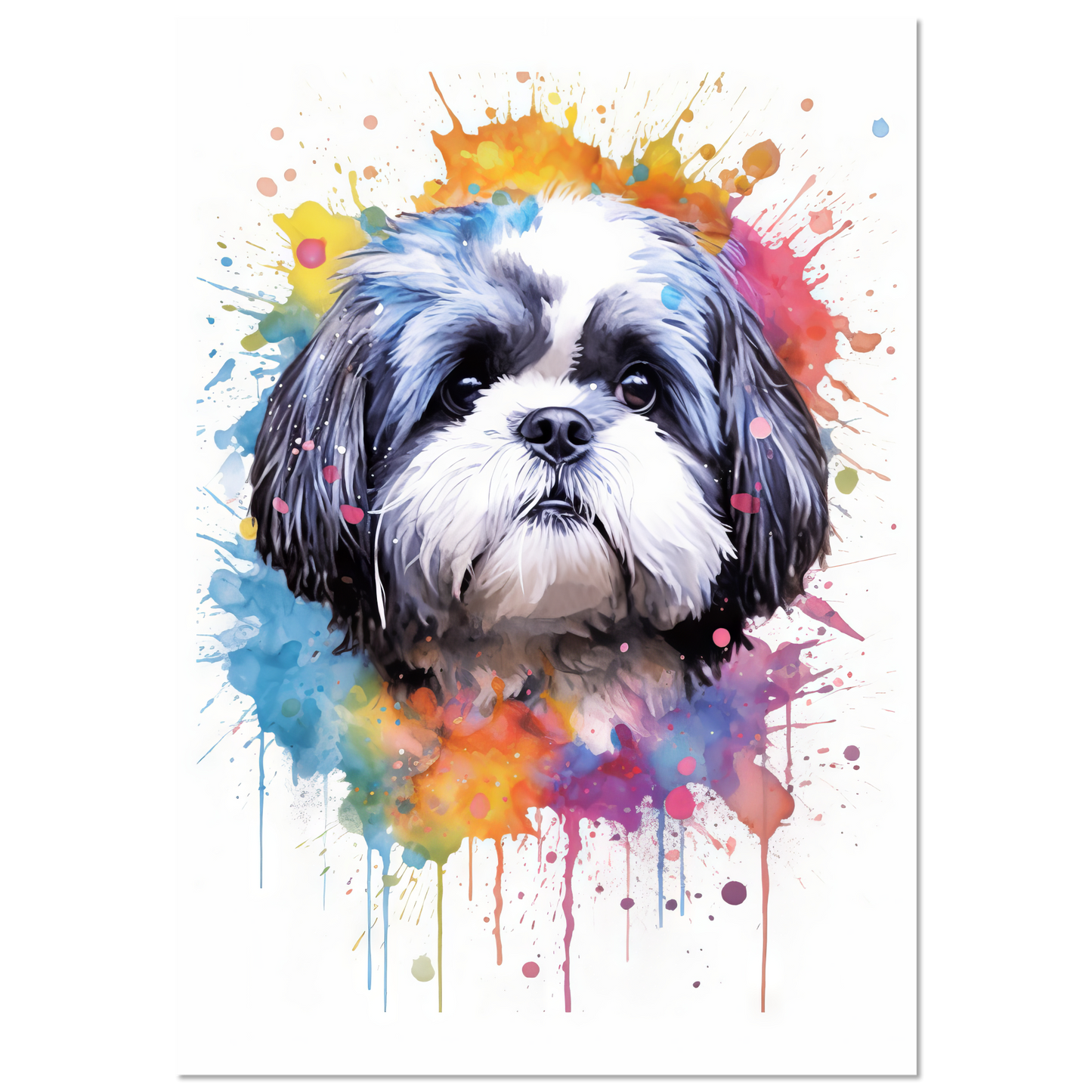Hund Shih Tzu Pop-Art (DOG22)