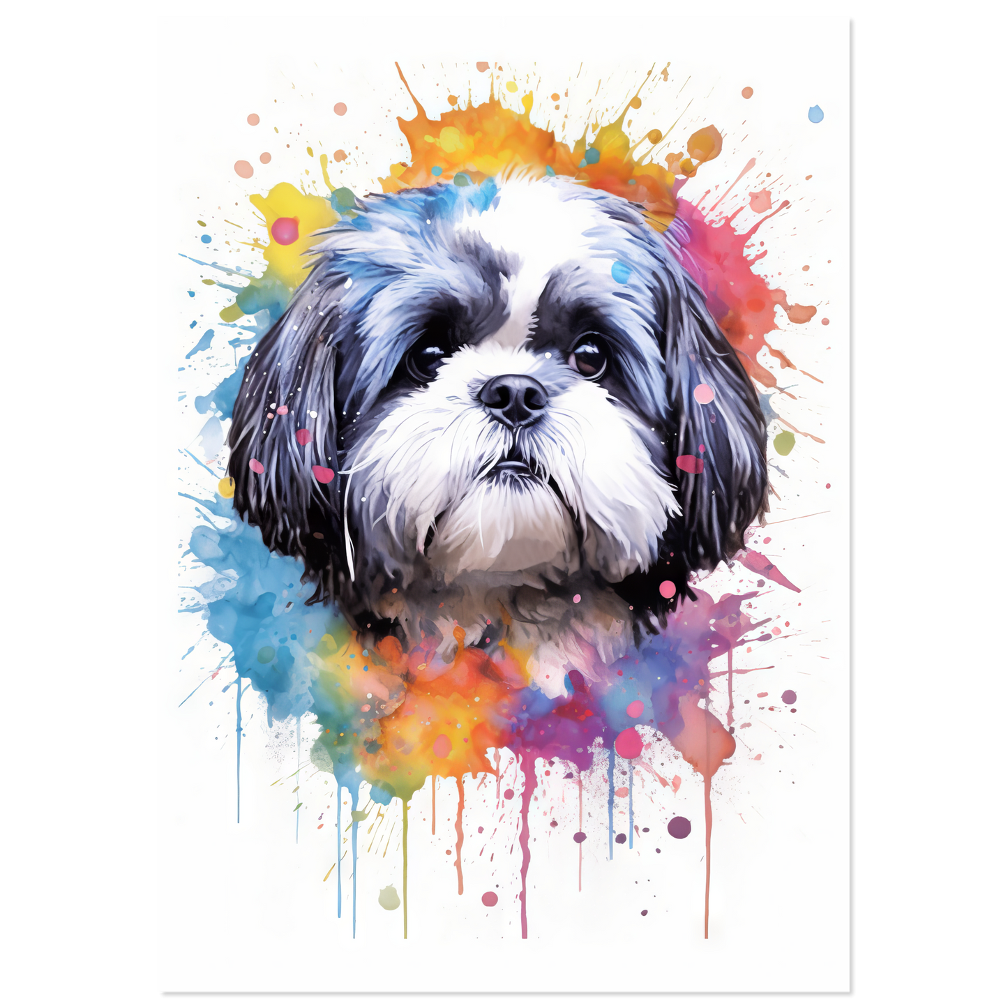Hund Shih Tzu Pop-Art (DOG22)