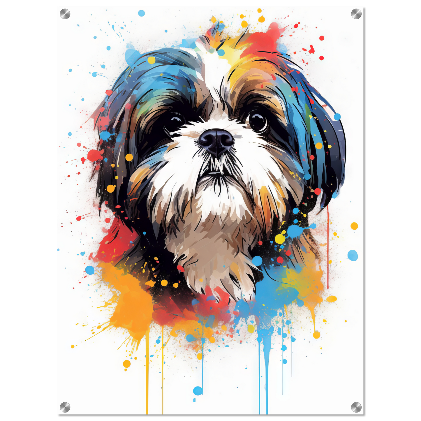 Hund Shih Tzu Pop-Art (DOG23)