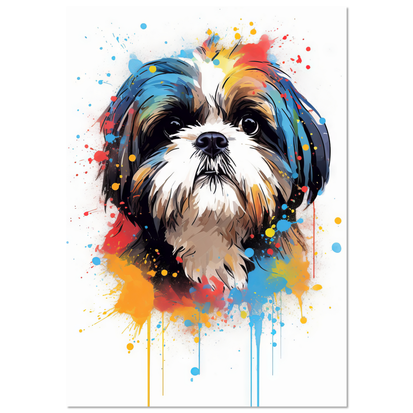 Hund Shih Tzu Pop-Art (DOG23)