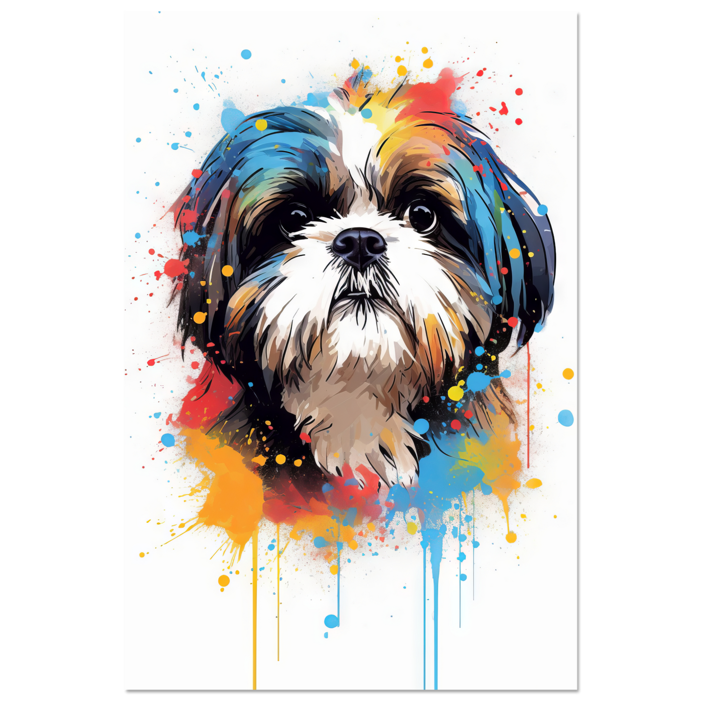 Hund Shih Tzu Pop-Art (DOG23)