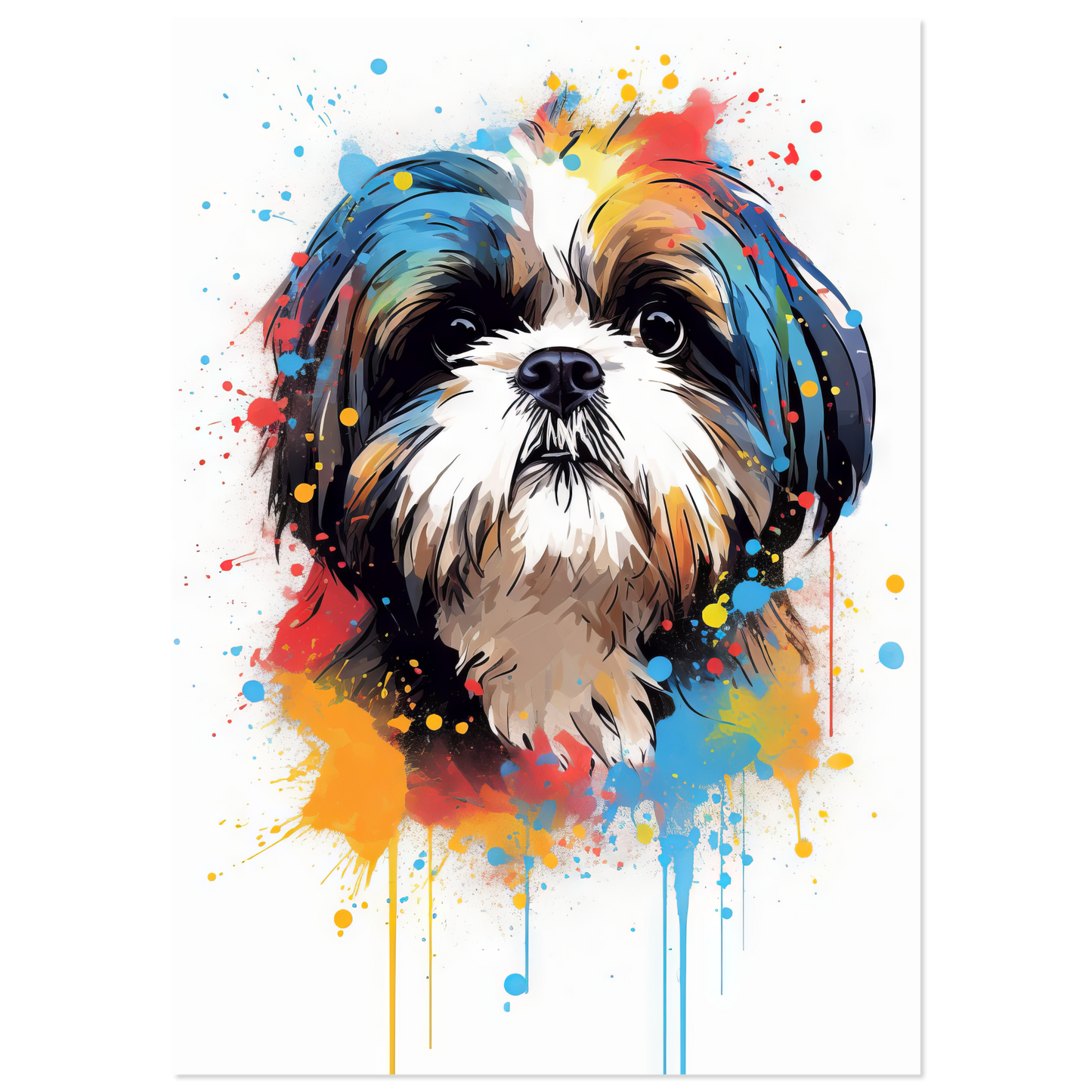 Hund Shih Tzu Pop-Art (DOG23)