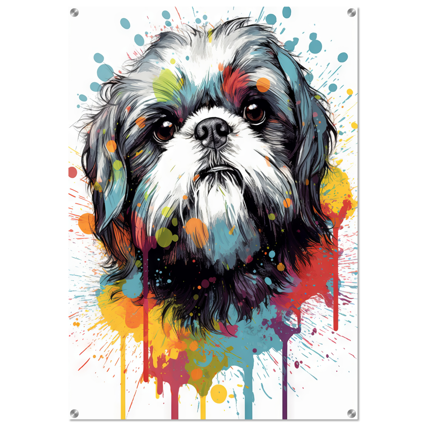 Hund Shih Tzu Pop-Art (DOG24)
