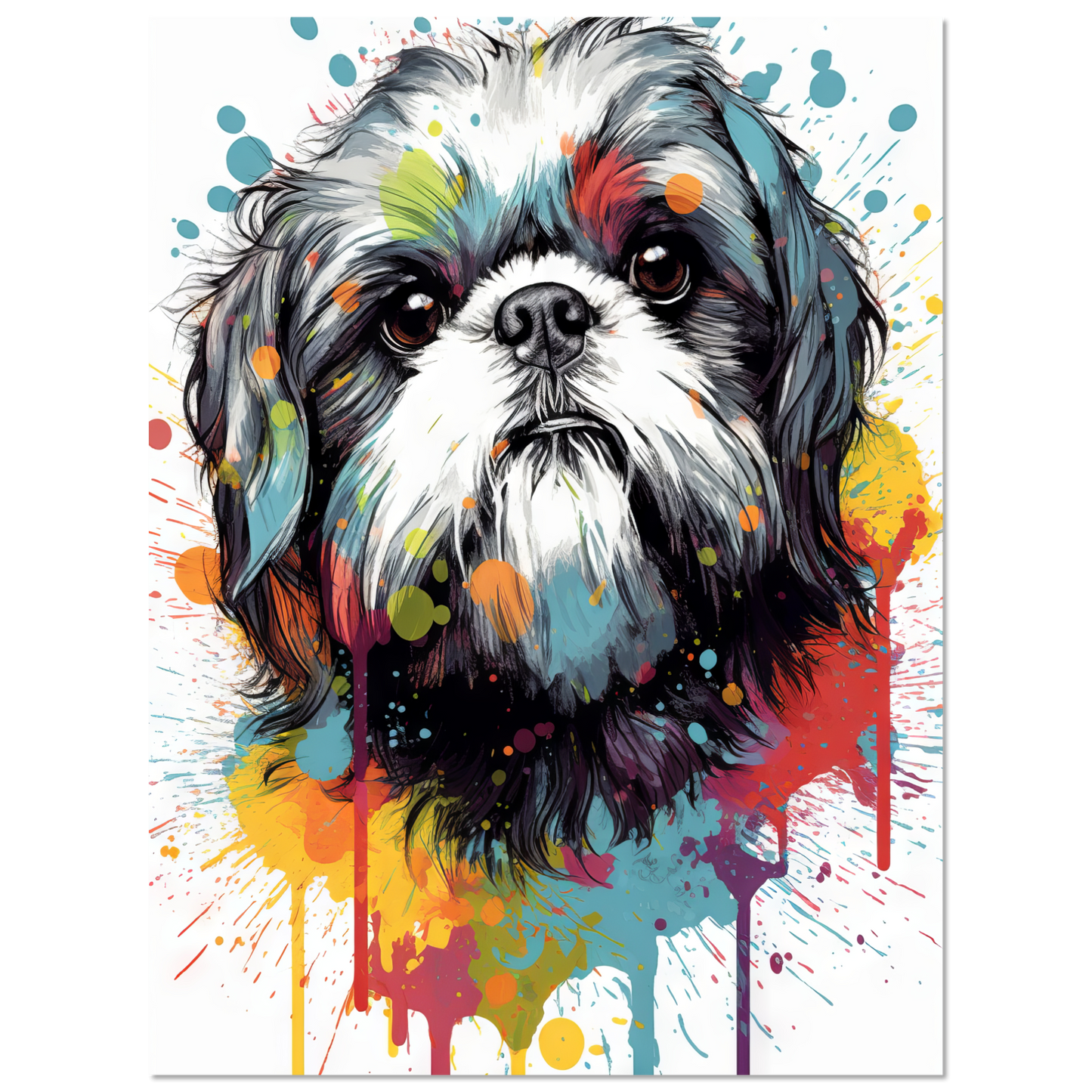 Hund Shih Tzu Pop-Art (DOG24)