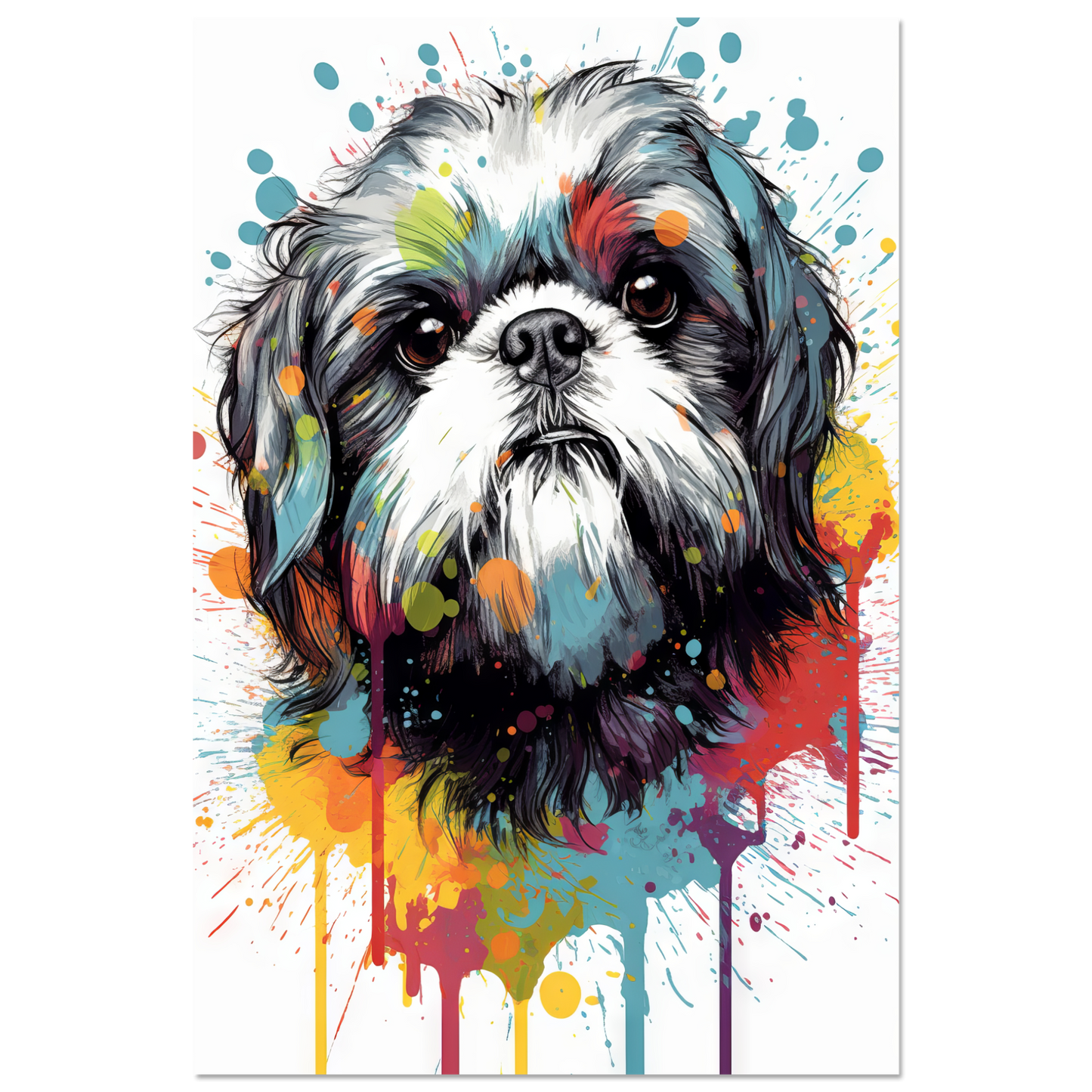 Hund Shih Tzu Pop-Art (DOG24)
