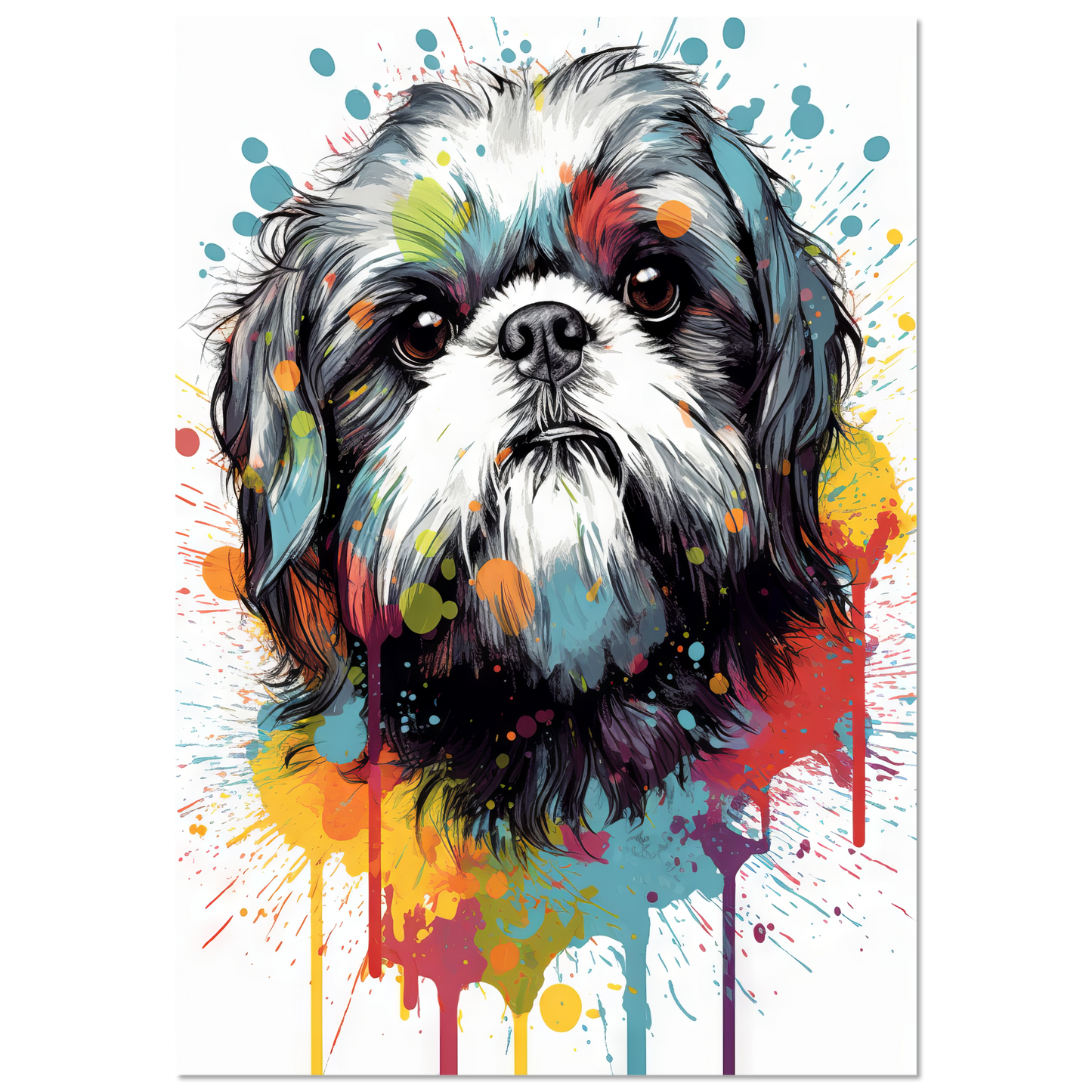 Hund Shih Tzu Pop-Art (DOG24)