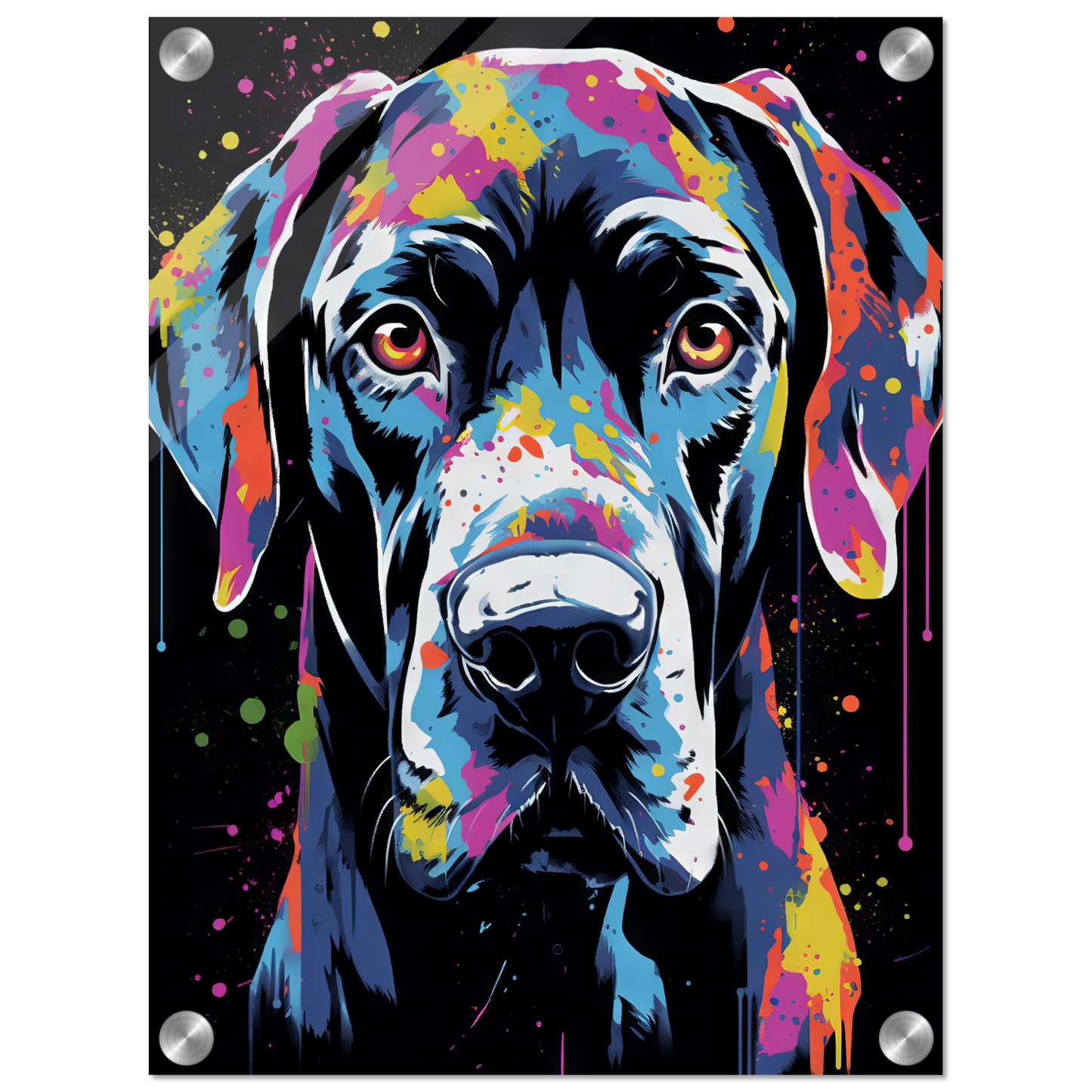 Hund Deutsche Dogge Pop-Art (DOG25)