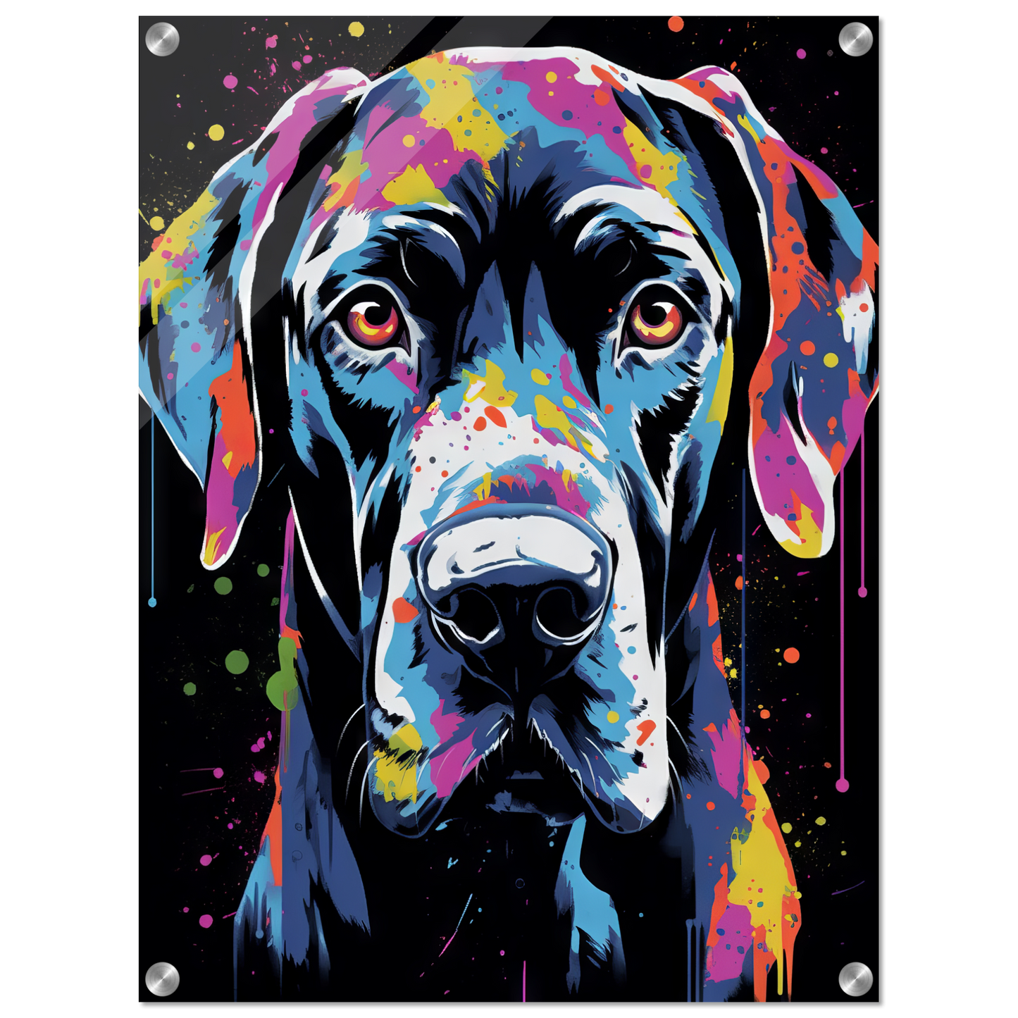 Hund Deutsche Dogge Pop-Art (DOG25)