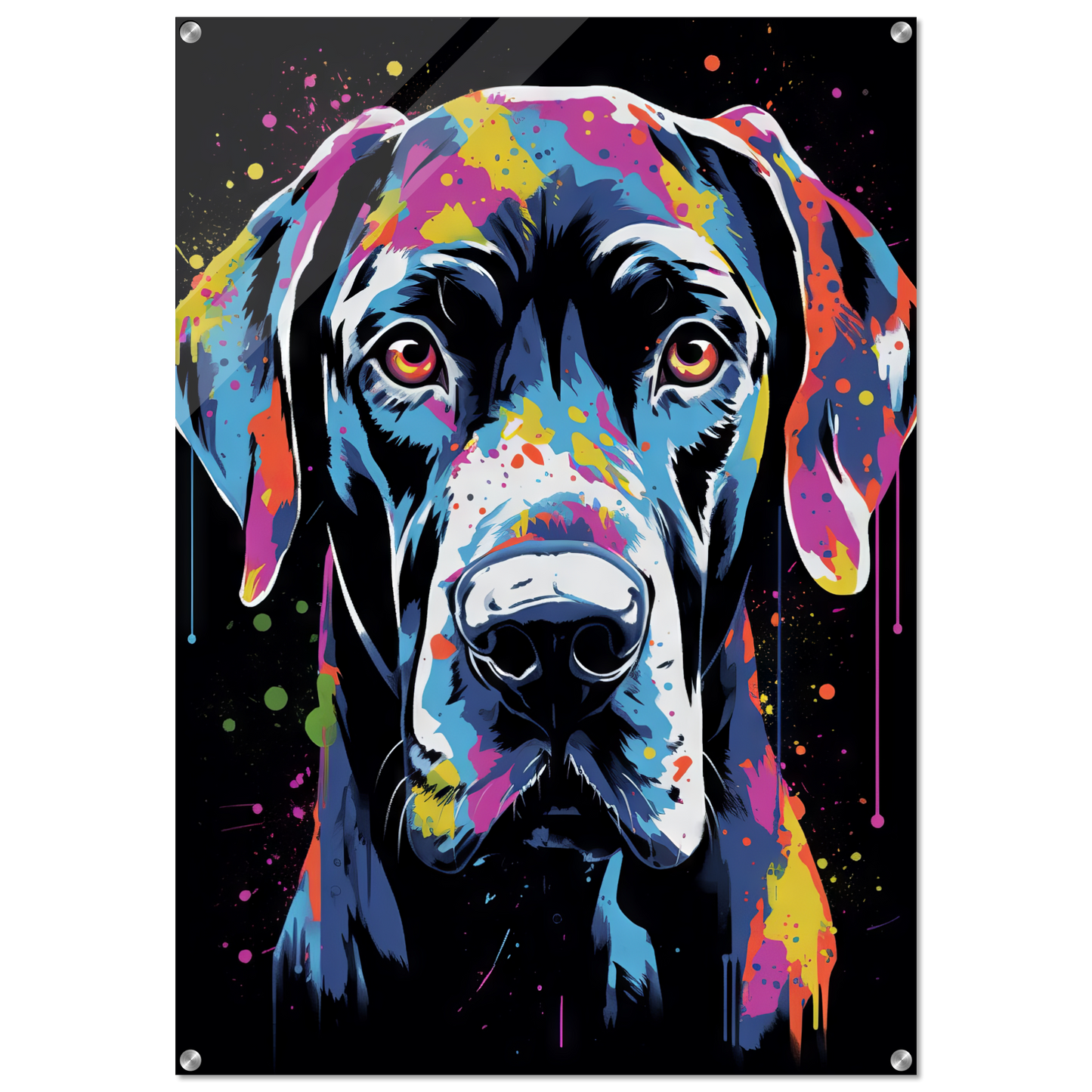 Hund Deutsche Dogge Pop-Art (DOG25)