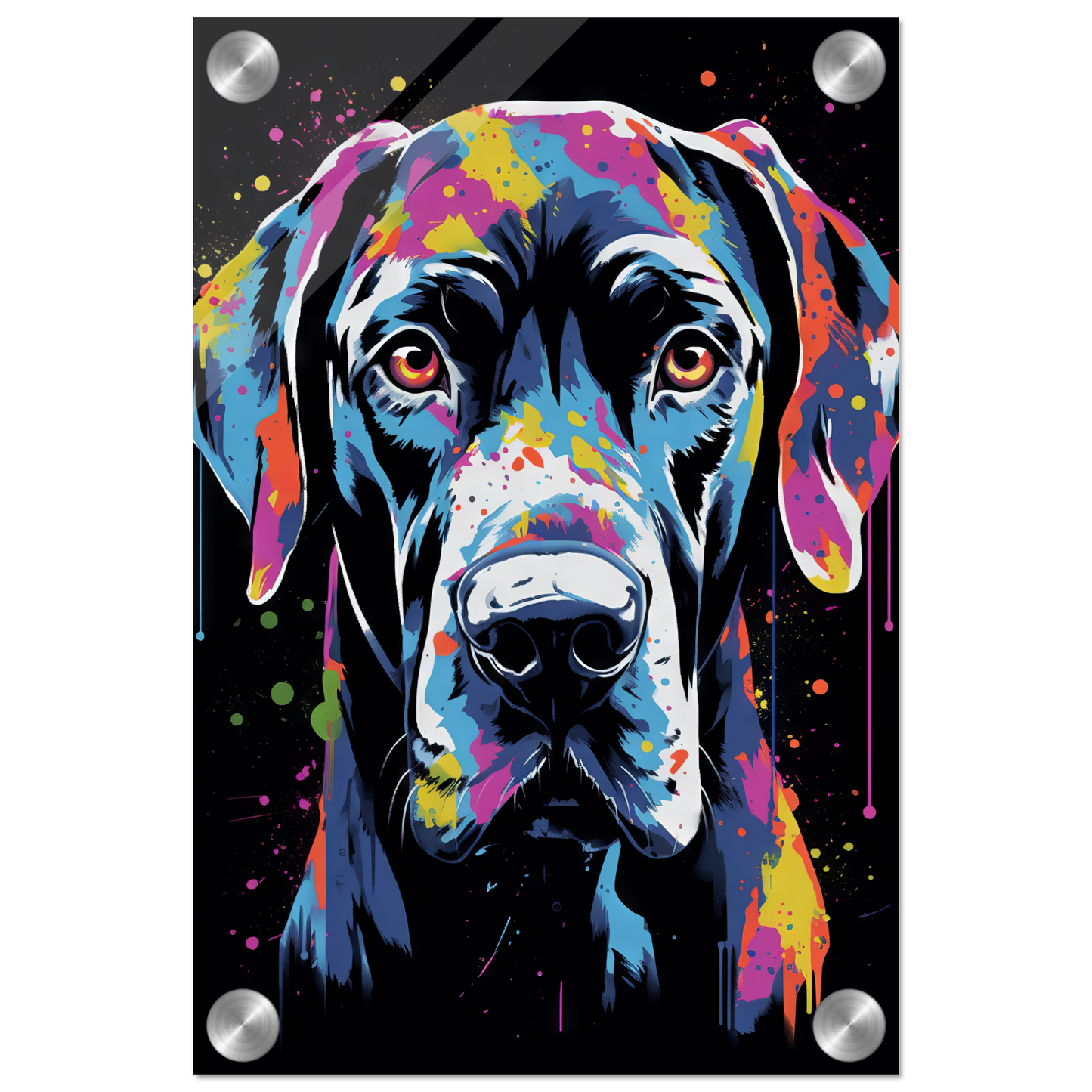 Hund Deutsche Dogge Pop-Art (DOG25)