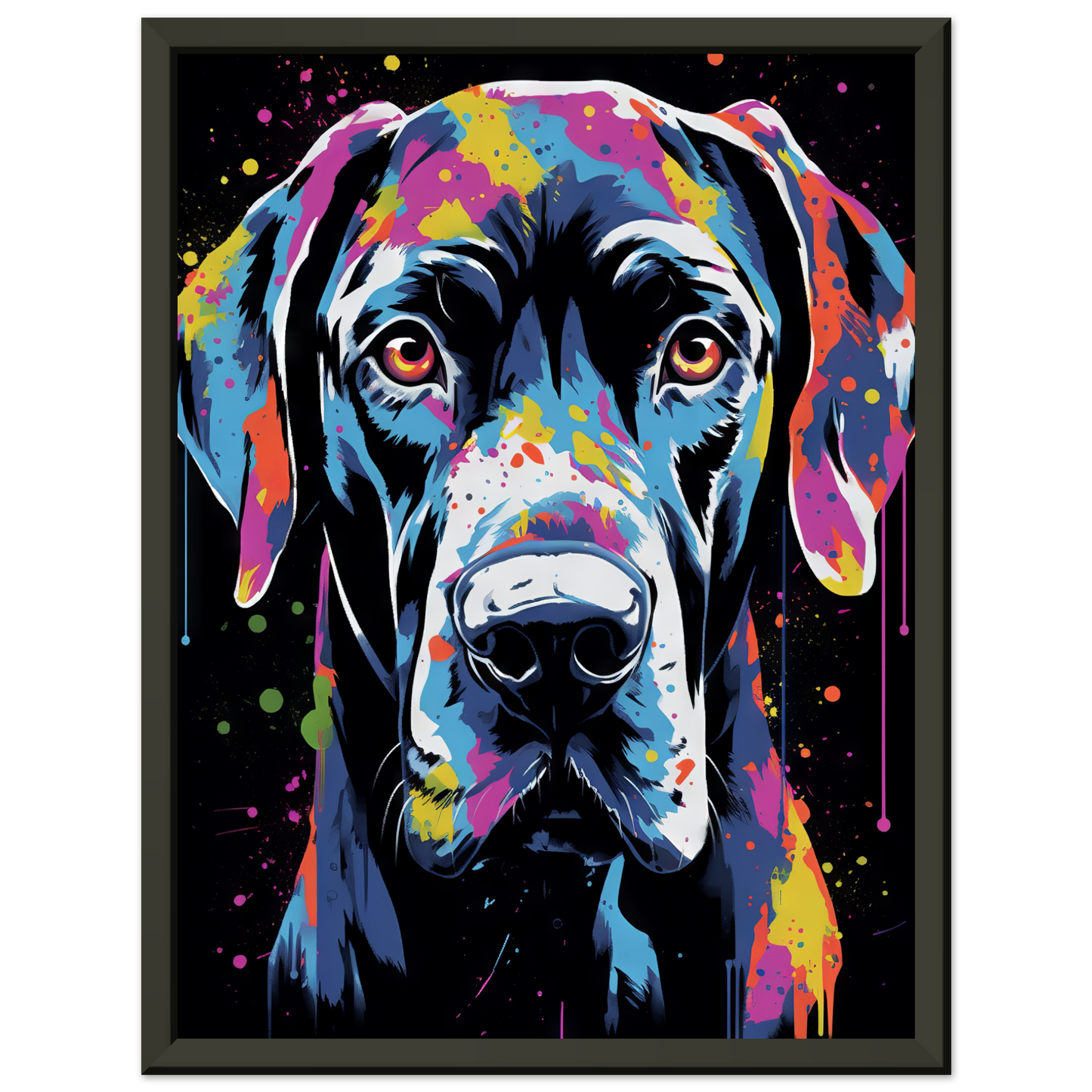 Hund Deutsche Dogge Pop-Art (DOG25)