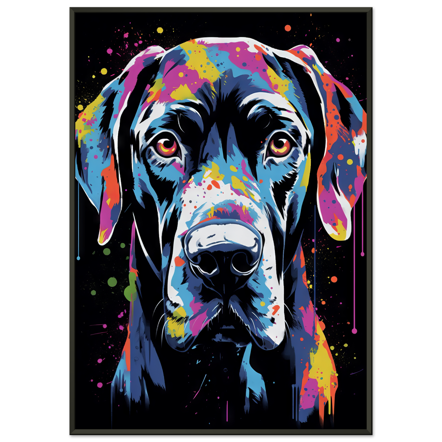 Hund Deutsche Dogge Pop-Art (DOG25)