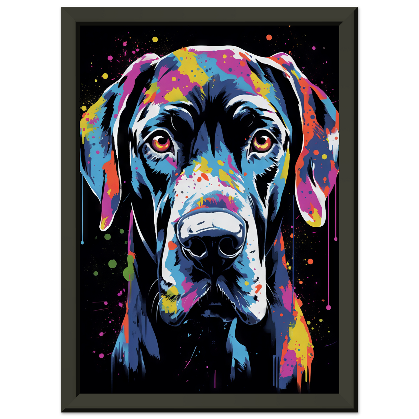 Hund Deutsche Dogge Pop-Art (DOG25)