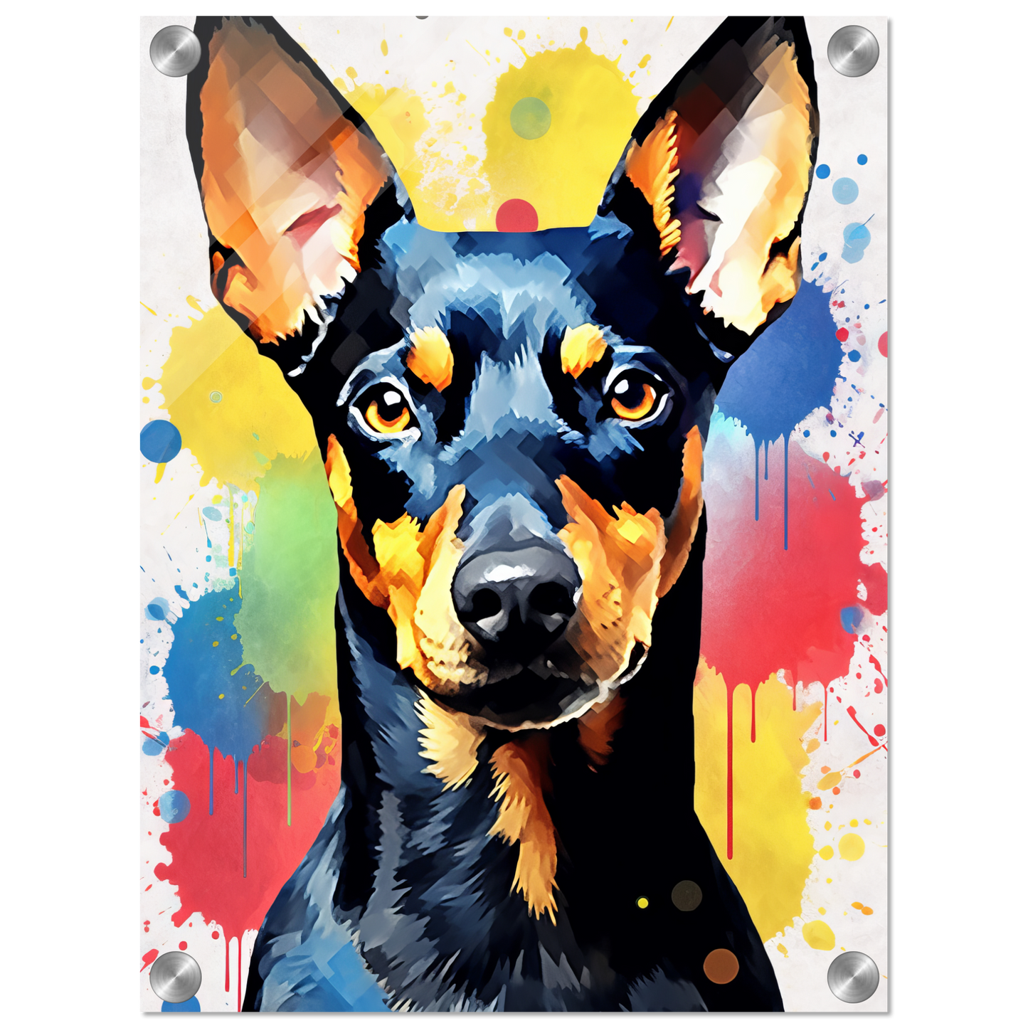 Deutscher Pinscher Pop-Art (DOG261)