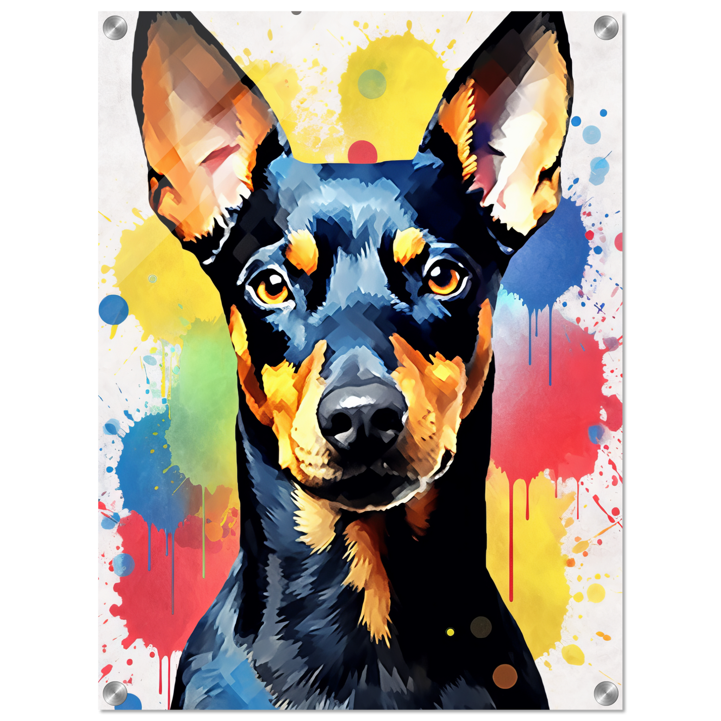 Deutscher Pinscher Pop-Art (DOG261)