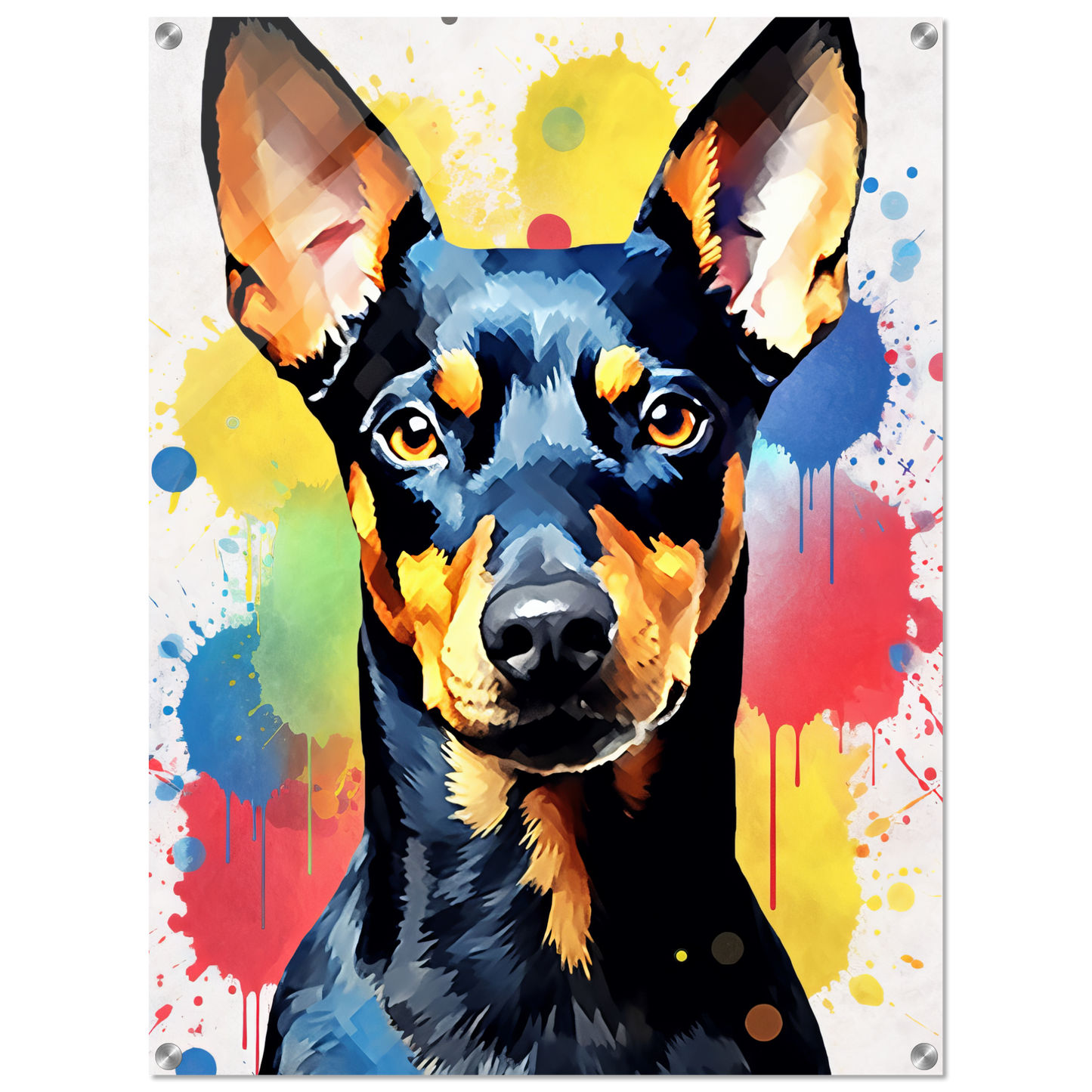 Deutscher Pinscher Pop-Art (DOG261)