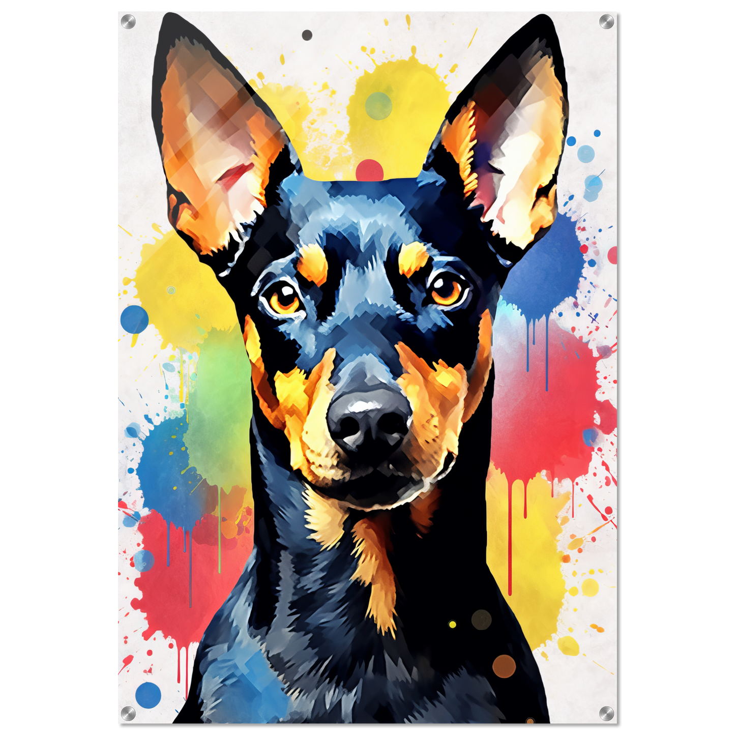 Deutscher Pinscher Pop-Art (DOG261)