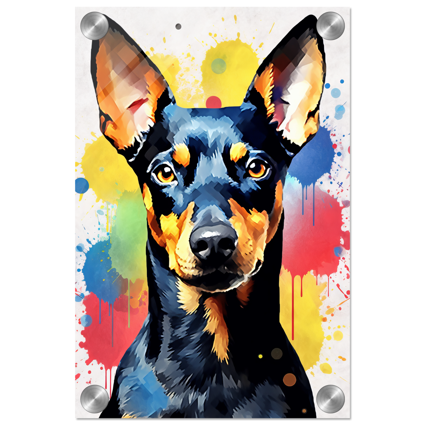 Deutscher Pinscher Pop-Art (DOG261)