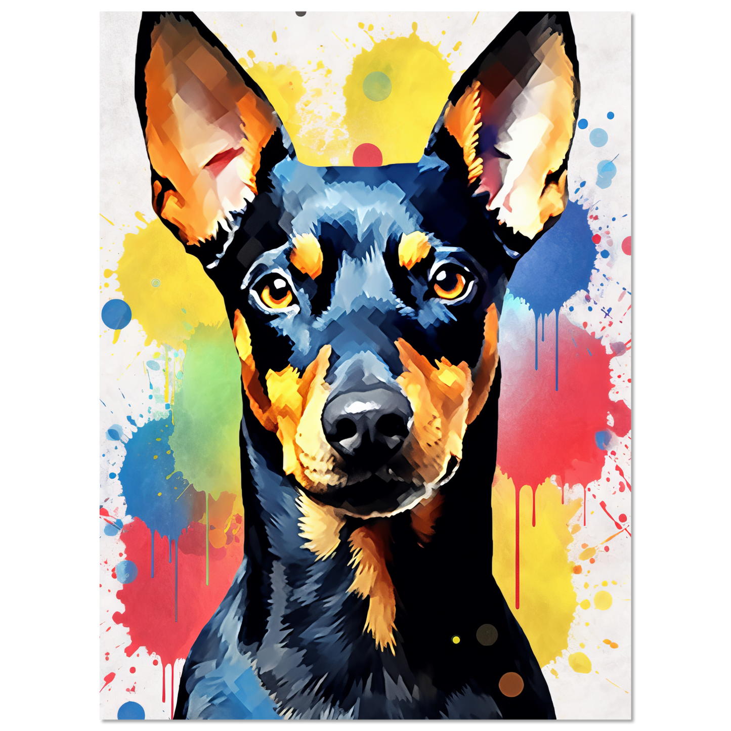 Deutscher Pinscher Pop-Art (DOG261)