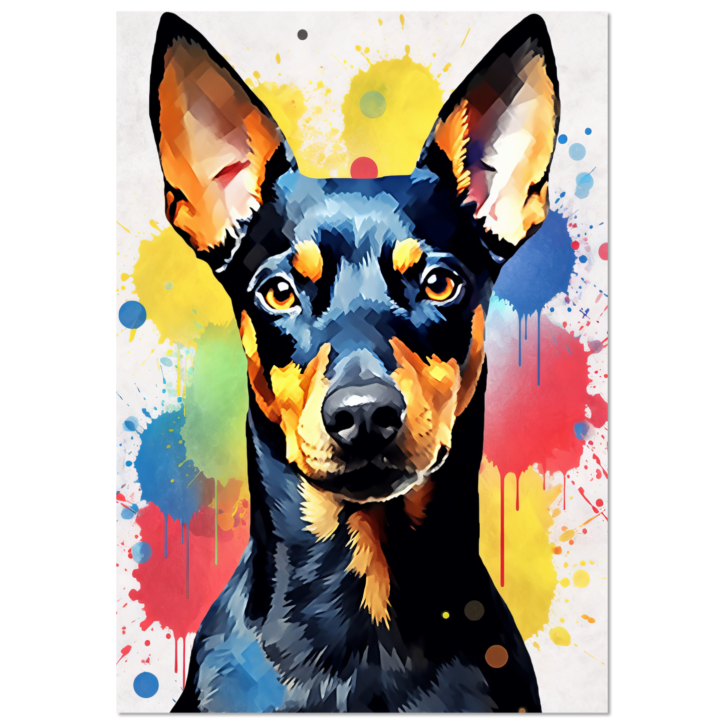 Deutscher Pinscher Pop-Art (DOG261)