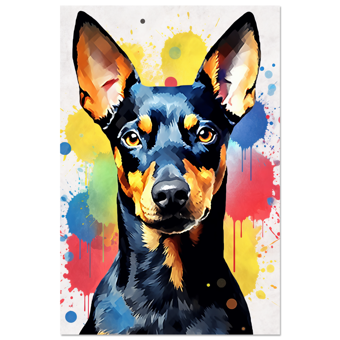 Deutscher Pinscher Pop-Art (DOG261)