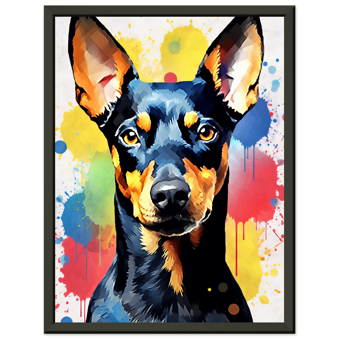 Deutscher Pinscher Pop-Art (DOG261)