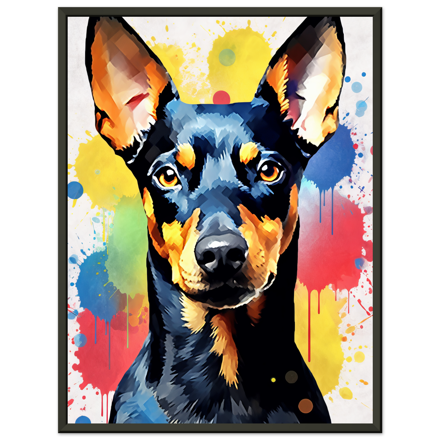 Deutscher Pinscher Pop-Art (DOG261)