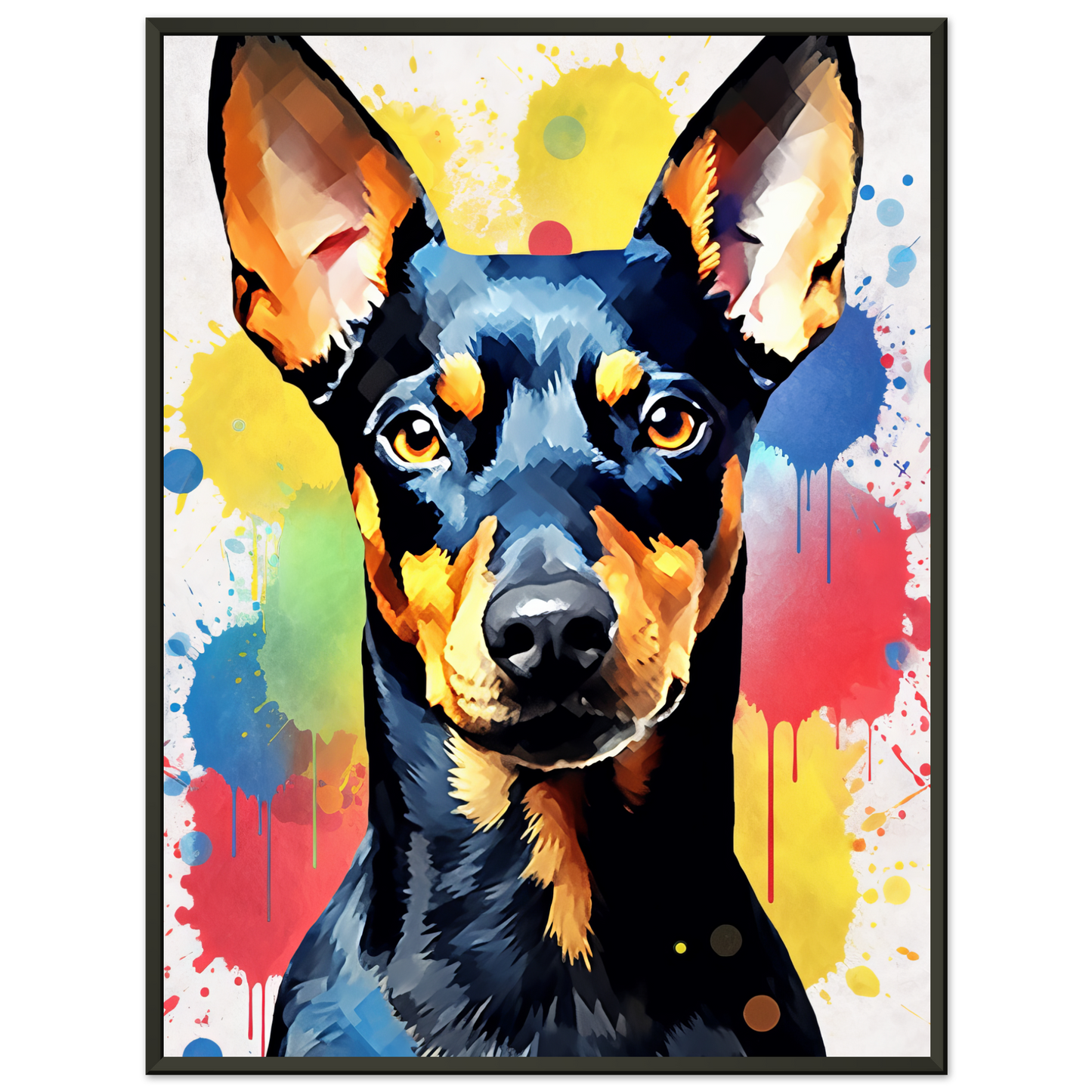 Deutscher Pinscher Pop-Art (DOG261)