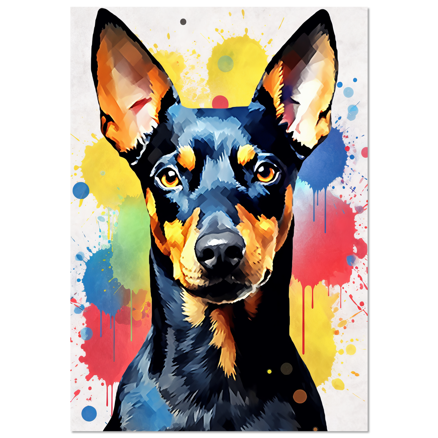 Deutscher Pinscher Pop-Art (DOG261)