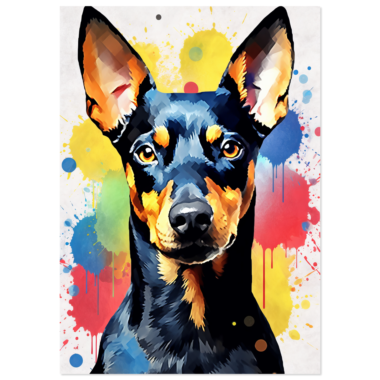 Deutscher Pinscher Pop-Art (DOG261)