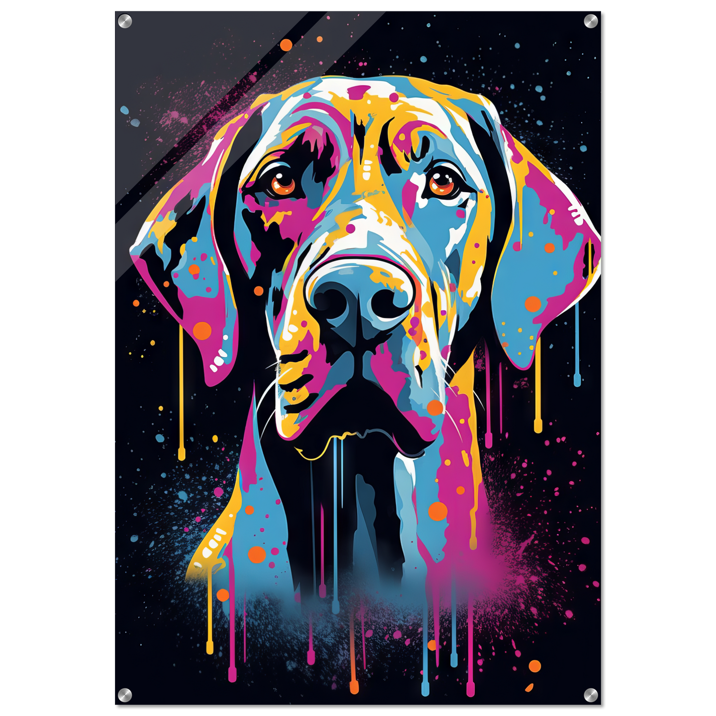 Hund Deutsche Dogge Pop-Art (DOG26)