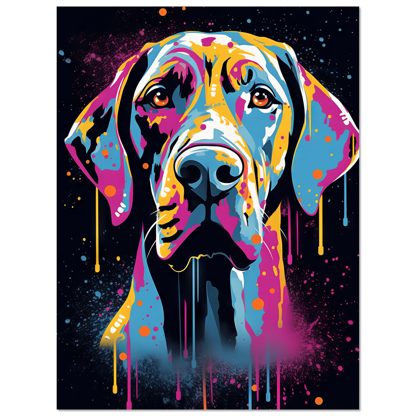 Hund Deutsche Dogge Pop-Art (DOG26)