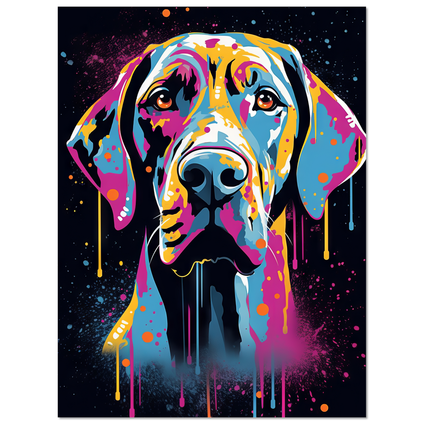 Hund Deutsche Dogge Pop-Art (DOG26)