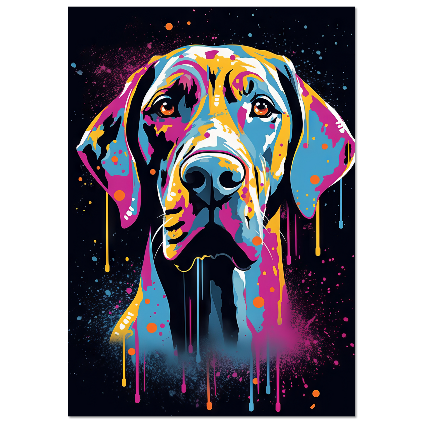 Hund Deutsche Dogge Pop-Art (DOG26)