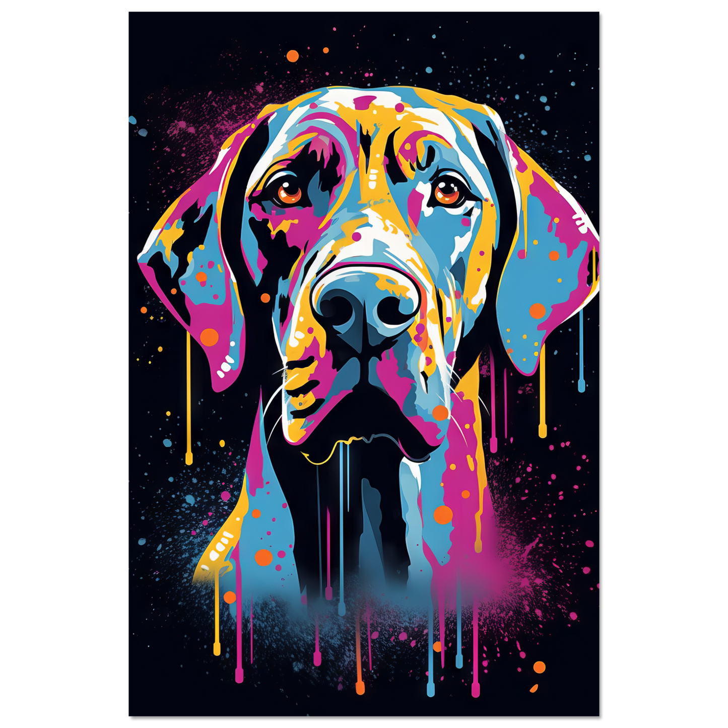 Hund Deutsche Dogge Pop-Art (DOG26)