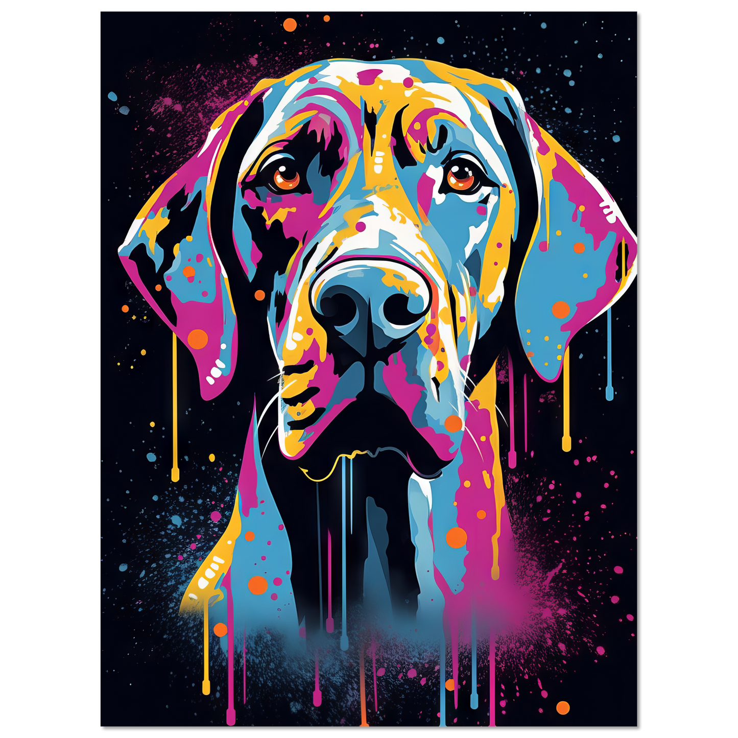 Hund Deutsche Dogge Pop-Art (DOG26)