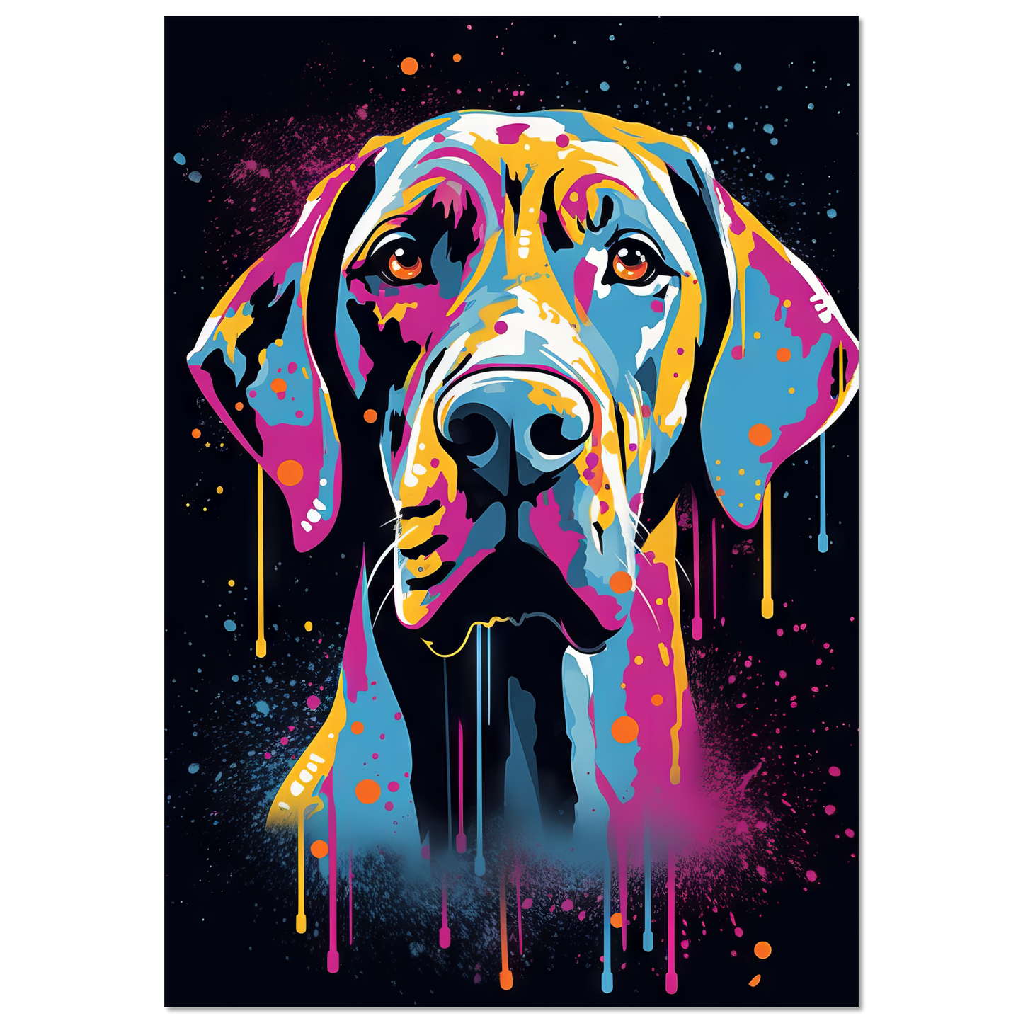 Hund Deutsche Dogge Pop-Art (DOG26)