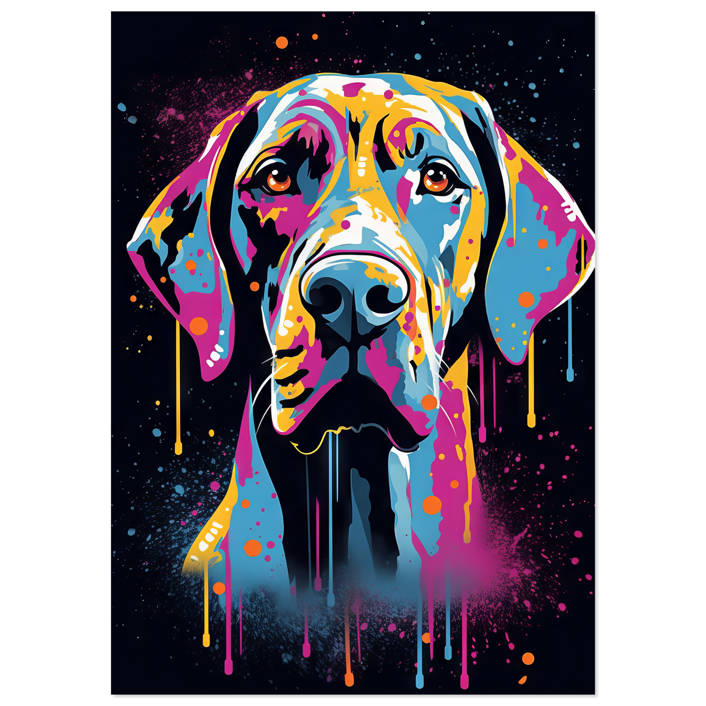 Hund Deutsche Dogge Pop-Art (DOG26)